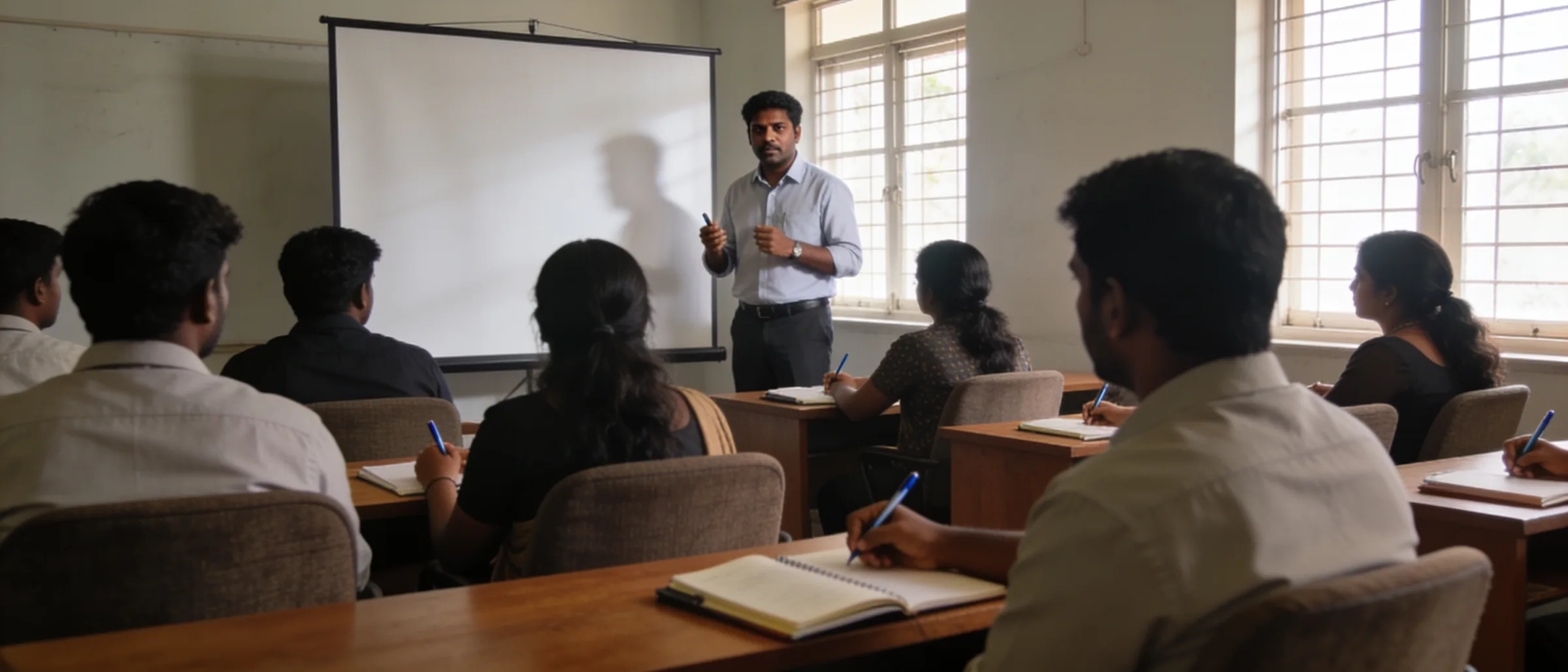 Licensing and product training session for a bancassurance batch